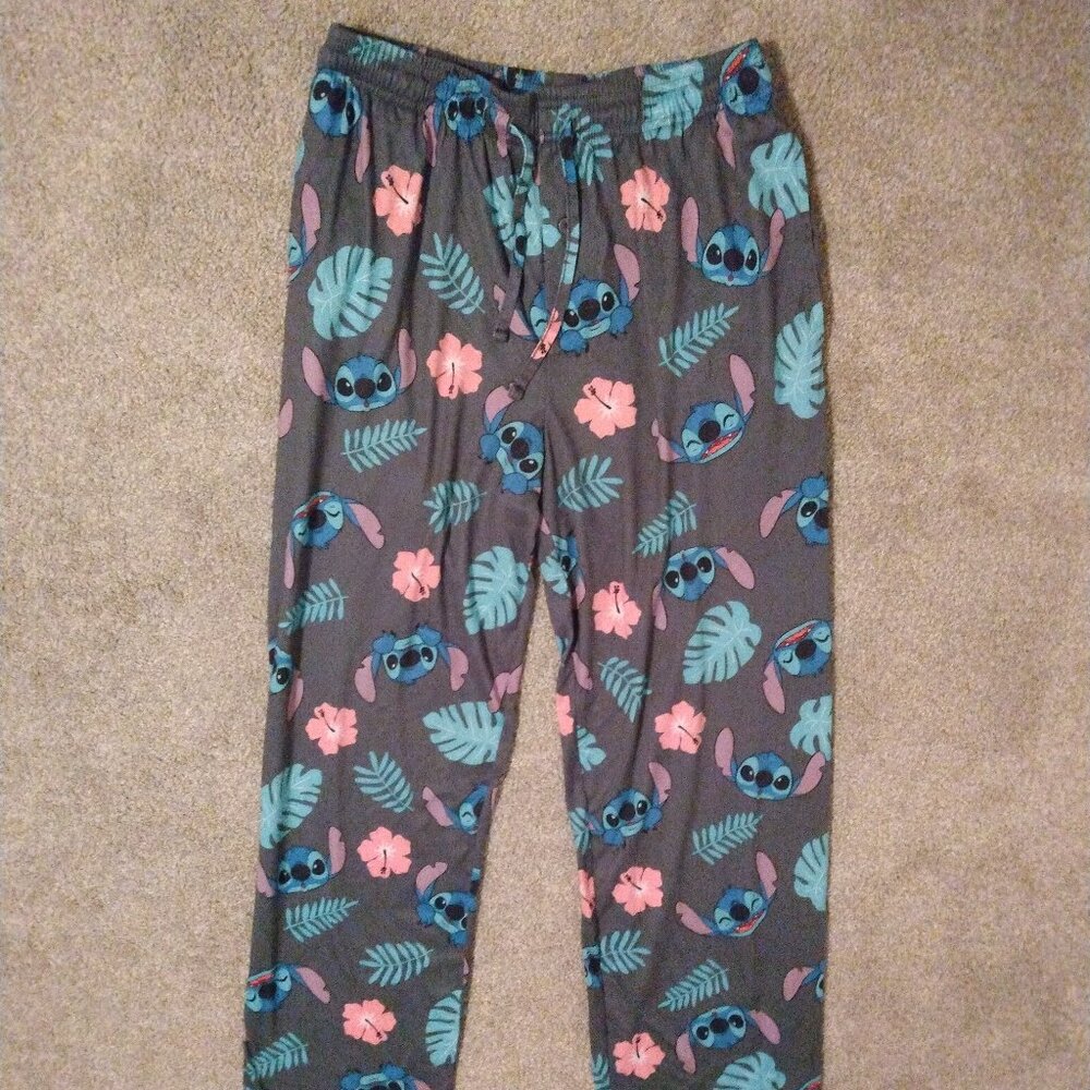 Disney Men's Stitch Tropical Sleep Lounge Pajama Pants Size M